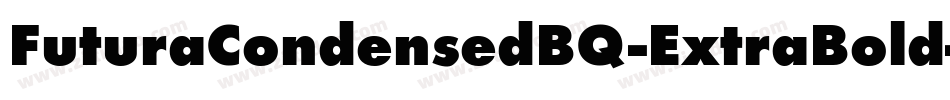 FuturaCondensedBQ-ExtraBold字体转换