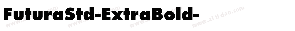 FuturaStd-ExtraBold字体转换