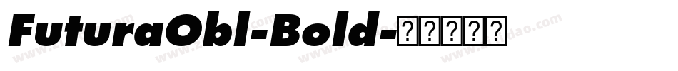 FuturaObl-Bold字体转换