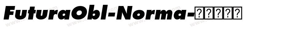 FuturaObl-Norma字体转换