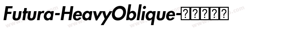 Futura-HeavyOblique字体转换