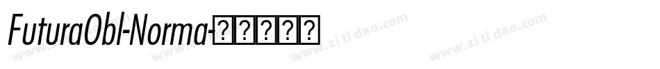 FuturaObl-Norma字体转换