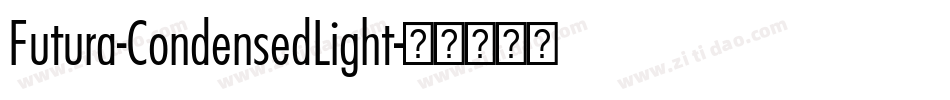 Futura-CondensedLight字体转换