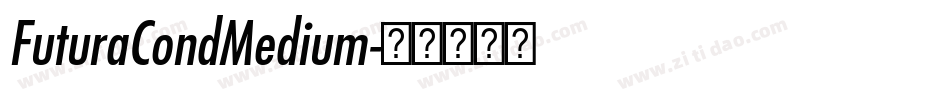 FuturaCondMedium字体转换