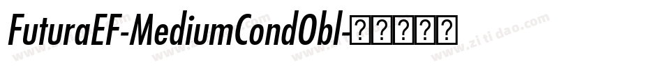 FuturaEF-MediumCondObl字体转换
