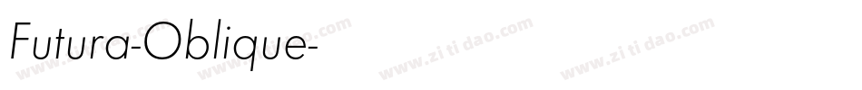 Futura-Oblique字体转换