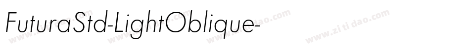 FuturaStd-LightOblique字体转换