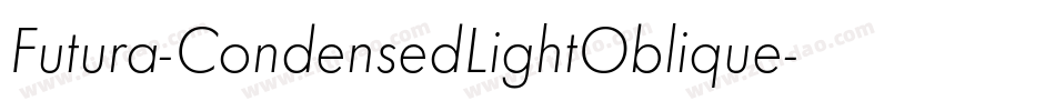 Futura-CondensedLightOblique字体转换