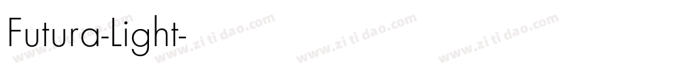 Futura-Light字体转换