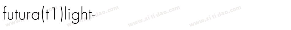 futura(t1)light字体转换