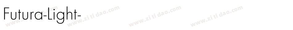 Futura-Light字体转换