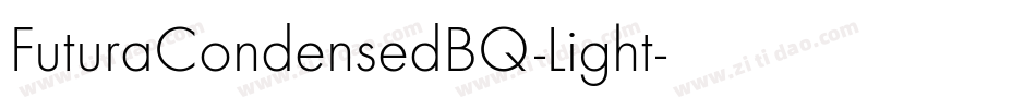 FuturaCondensedBQ-Light字体转换