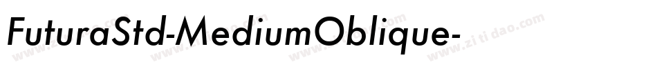 FuturaStd-MediumOblique字体转换