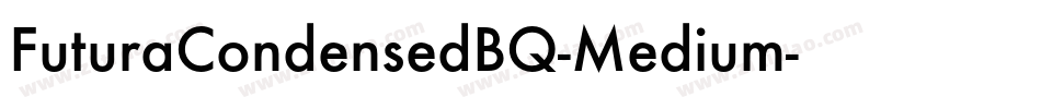 FuturaCondensedBQ-Medium字体转换