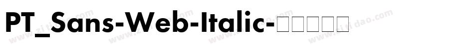 PT_Sans-Web-Italic字体转换
