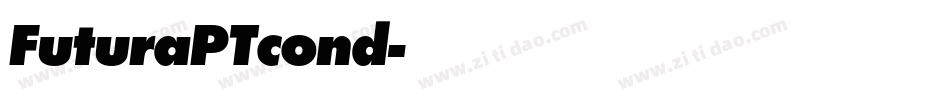 FuturaPTcond字体转换