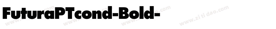 FuturaPTcond-Bold字体转换