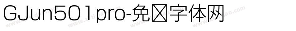 GJun501pro字体转换