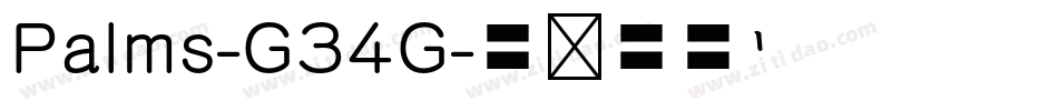 Palms-G34G字体转换