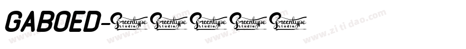 GABOED字体转换