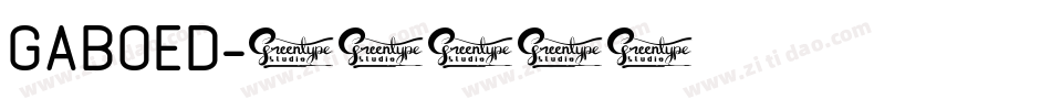 GABOED字体转换