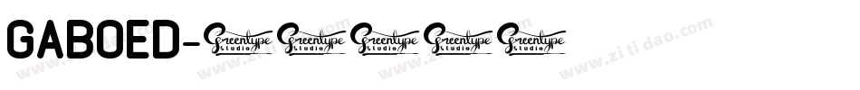GABOED字体转换
