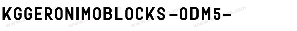 KgGeronimoBlocks-qDm5字体转换