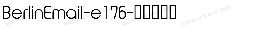 BerlinEmail-e176字体转换