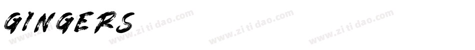 GINGERS字体转换