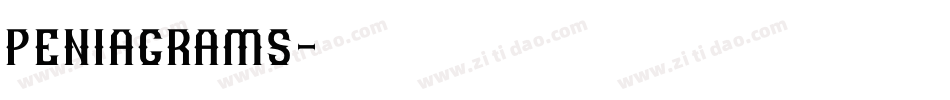peniagrams字体转换