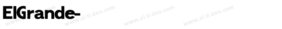 ElGrande字体转换