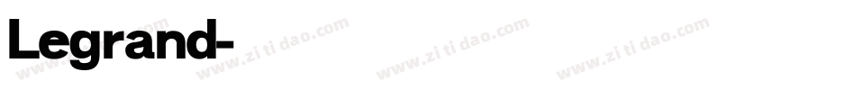 Legrand字体转换