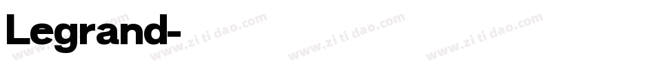 Legrand字体转换