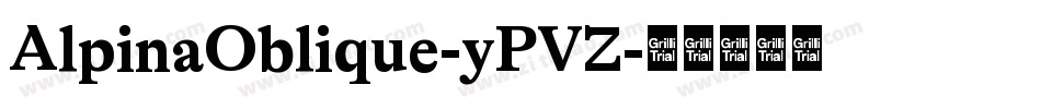 AlpinaOblique-yPVZ字体转换