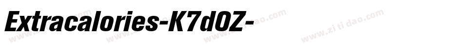 Extracalories-K7dOZ字体转换