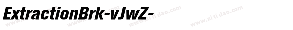 ExtractionBrk-vJwZ字体转换