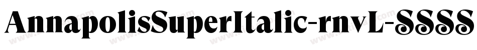 AnnapolisSuperItalic-rnvL字体转换