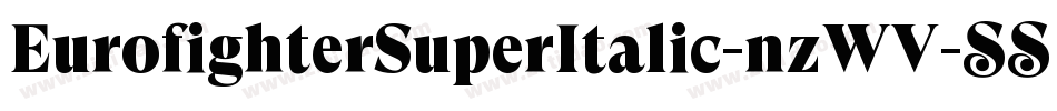 EurofighterSuperItalic-nzWV字体转换