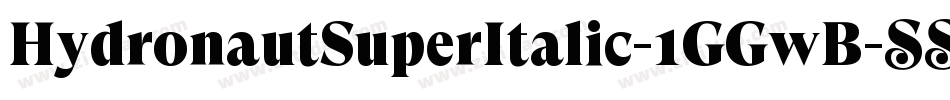 HydronautSuperItalic-1GGwB字体转换