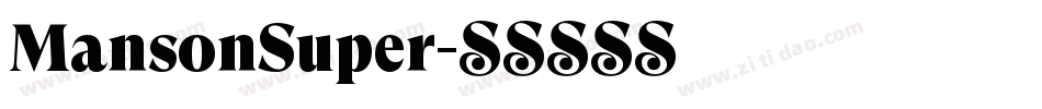 MansonSuper字体转换