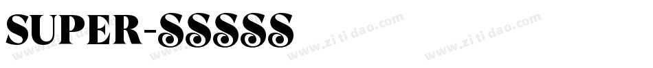 SUPER字体转换
