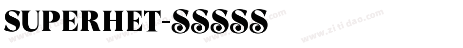SUPERHET字体转换