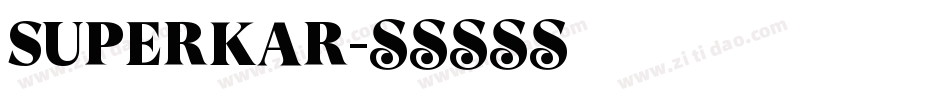 SUPERKAR字体转换