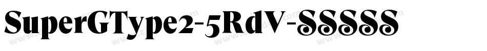 SuperGType2-5RdV字体转换