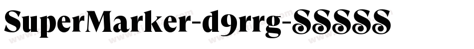 SuperMarker-d9rrg字体转换