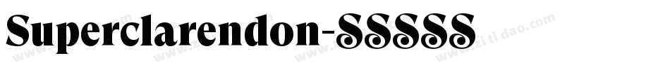 Superclarendon字体转换