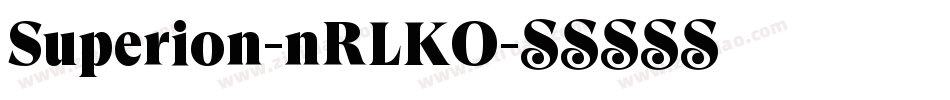 Superion-nRLKO字体转换