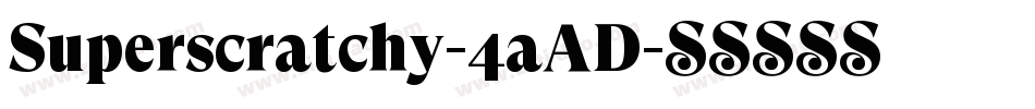 Superscratchy-4aAD字体转换