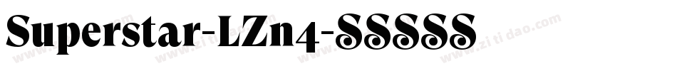Superstar-LZn4字体转换