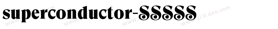superconductor字体转换